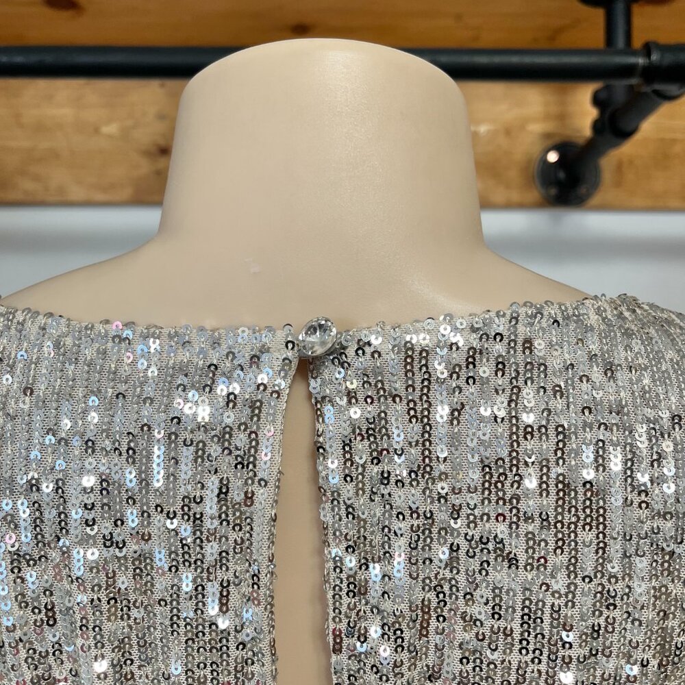 Jay Godfrey Maggie Sequin Long Sleeve Mini Dress 00 - Picture 9 of 10
